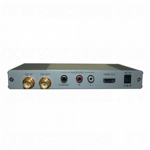 3G-SDI to HDMI Scaler with Audio - L/R and SPDIF Back View