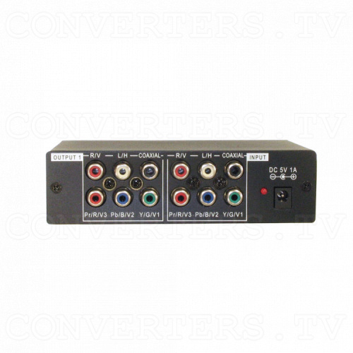 HD-SD Distributor 1 input : 3 output w/Digital & Analog Audio Back View