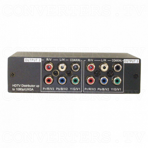 HD-SD Distributor 1 input : 3 output w/Digital & Analog Audio Front View