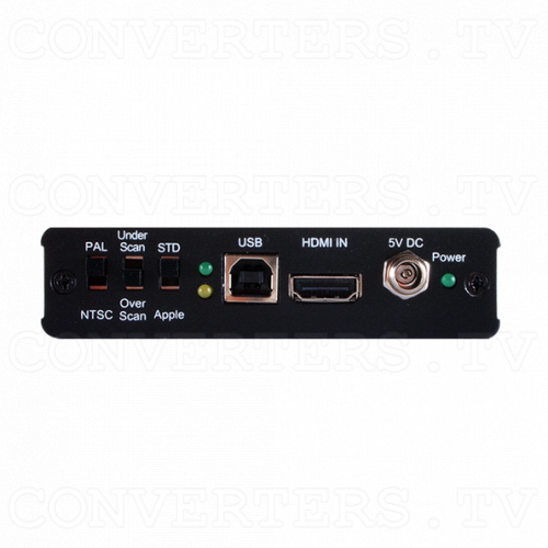 HDMI to CV/SV Scaler with HDMI Bypass (Apple Compatible) Back View