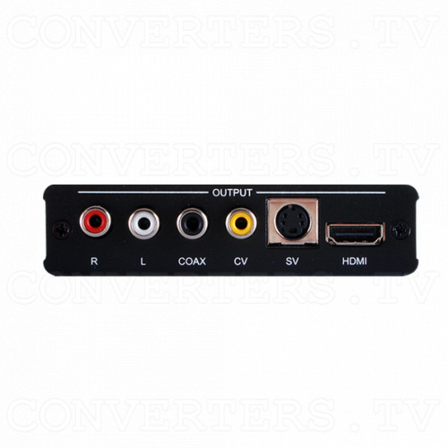 HDMI to CV/SV Scaler with HDMI Bypass (Apple Compatible) Front View