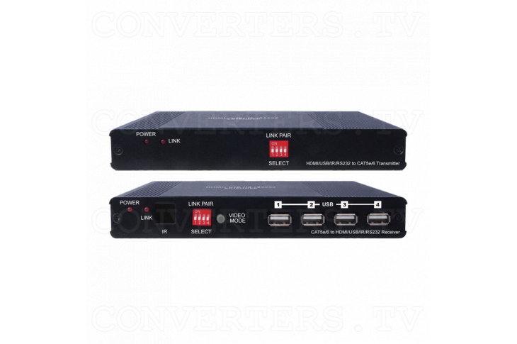 HDMI & USB over CAT5/6 Transmitter & Receiver